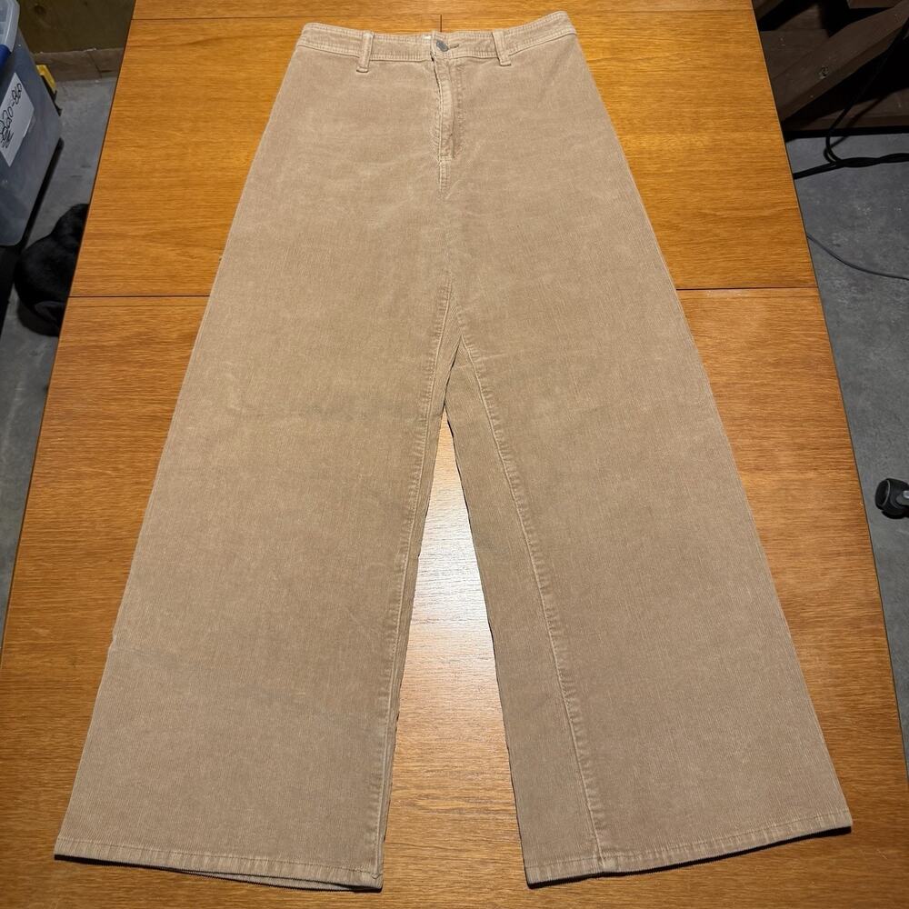 Universal Thread Pants Women’s 10 Brown Corduroy Sailor Wide Leg Chino Casual